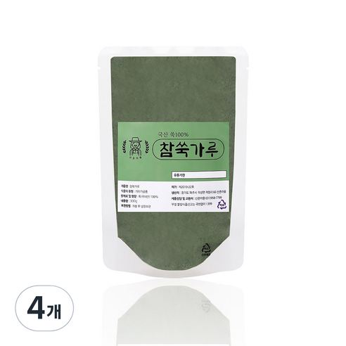 산촌마을 참쑥가루, 300g, 4개