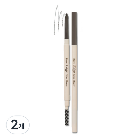 에뛰드 베어 엣지 슬림 브로우 0.1g, 그레이브라운, 2개