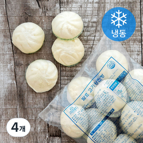 청아냉동식품 발효 고기왕찐빵 15개입 (냉동), 825g, 4개