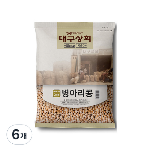 대구상회 캐나다 병아리콩, 2kg, 6개