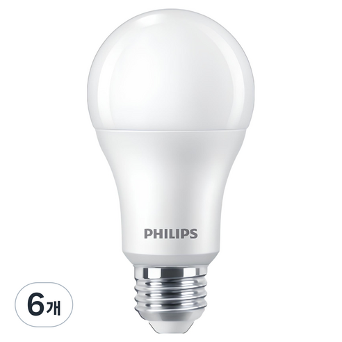 필립스 LED 벌브 12.2W 9290037943, 전구색, 6개