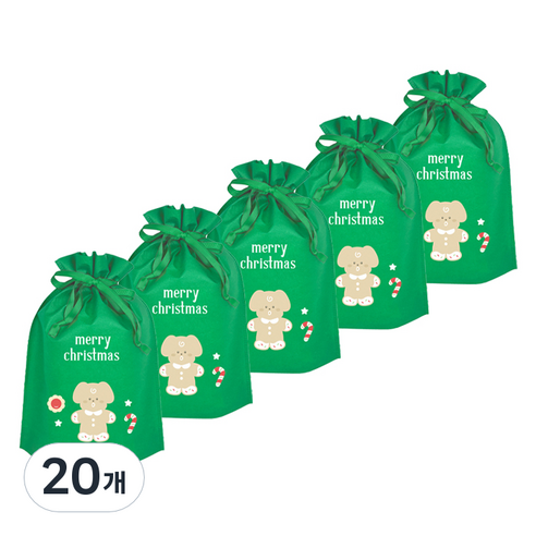 도나와 친구들 크리스마스 쿠키 부직포백 22 x 32 cm 2호, 쿠키 마몽, 20개