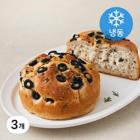 올리브쌀빵 (냉동), 200g, 1개입, 3개