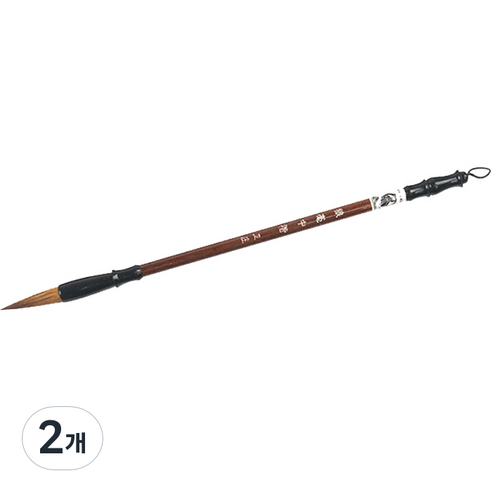 서예연습용 동양화 붓 03 1마리 늑대, 중형(27.5 x 1.1 cm), 2개
