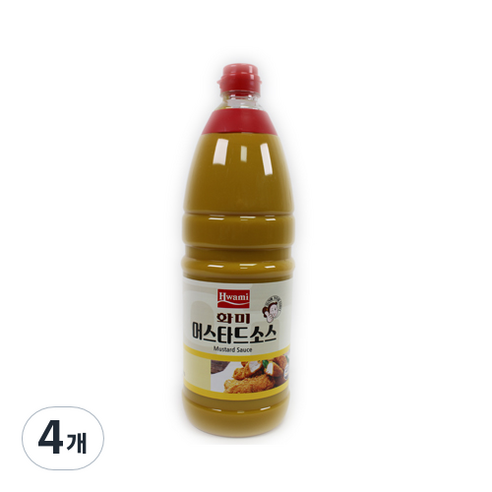 화미 머스타드소스, 1.9kg, 4개
