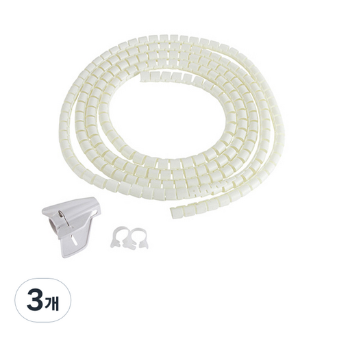 지오비즈 매직 케이블 베이지 15mm x 3m, 3개