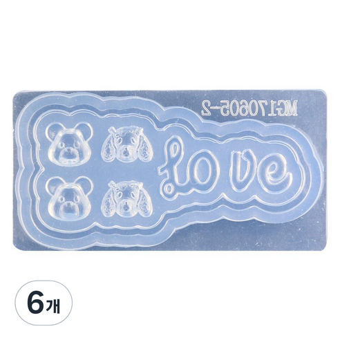네일스케치 3D 네일몰드, 37 LOVE, 6개