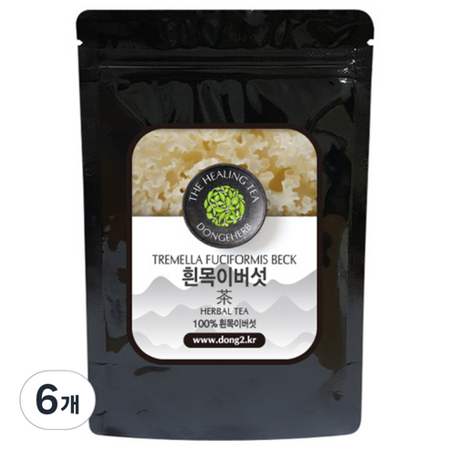 동이약초 중국산 흰 목이버섯, 100g, 6개