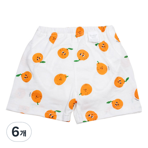 베이비앙 4중방수 배변훈련팬츠, 오렌지, 6개
