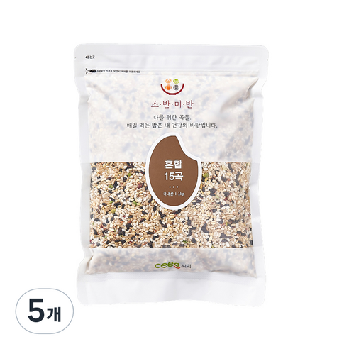 씨익 소반미반 혼합 15곡, 1kg, 5개