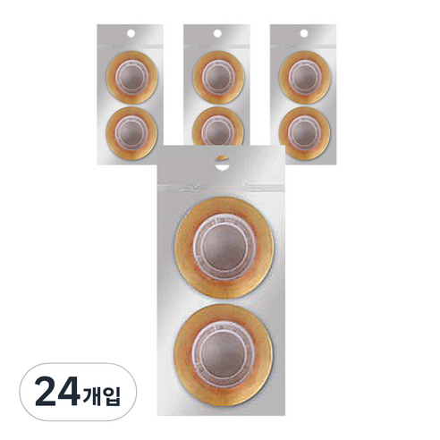 블루마토 투명테이프3 폭 18mm x 길이 35m 2p, 혼합 색상, 24개입