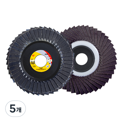 바벨롭 그라인더 사포날 해바라기 휠 페이퍼 100mm 240방, 5개