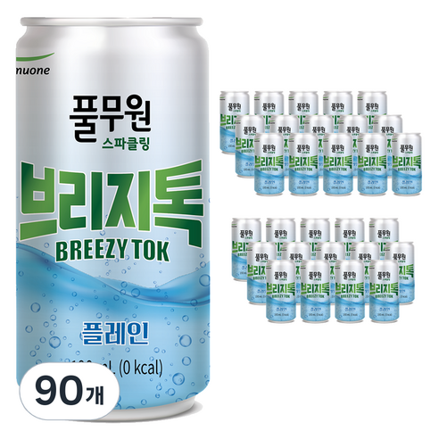 브리지톡 스파클링 플레인 탄산수, 190ml, 90개