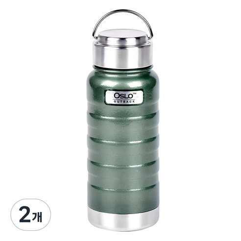 오슬로 아웃백 텀블러, 그린, 500ml, 2개