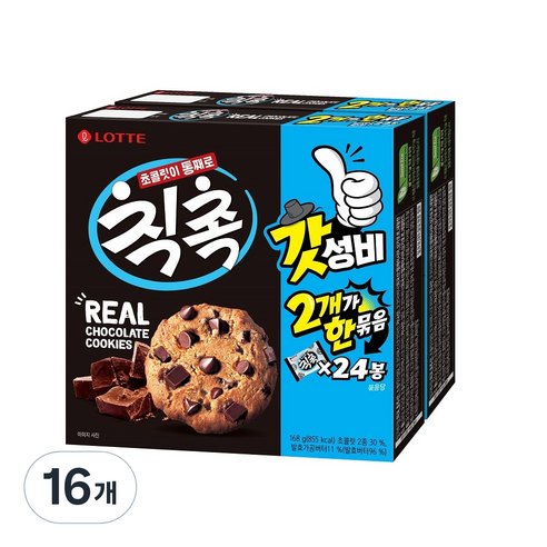 롯데 칙촉 오리지널, 168g, 16개