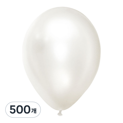 해피풍선 라운드 풍선, 펄 화이트, 500개
