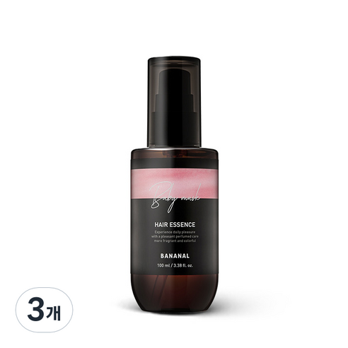 바나날 퍼퓸드 헤어 에센스 베이비 머스크, 100ml, 3개