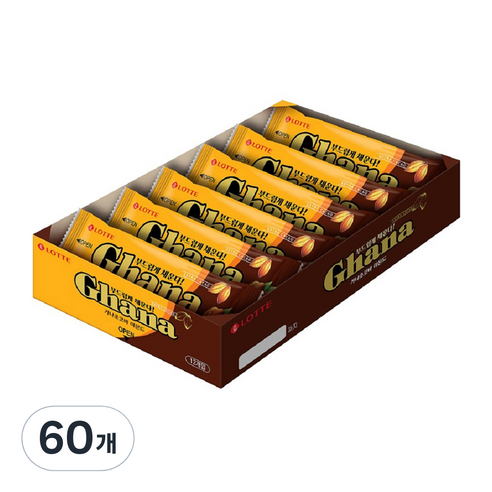 가나 초코바 아몬드, 43g, 60개