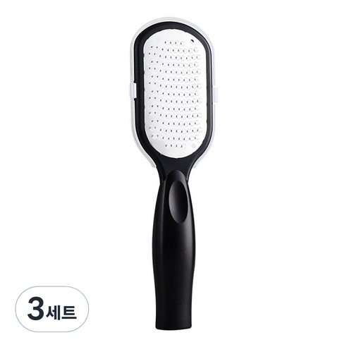 파라디 발 각질 제거기 + 케이스 세트 블랙, 3세트