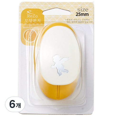 포코스 모양펀치 R-25, 천사, 6개