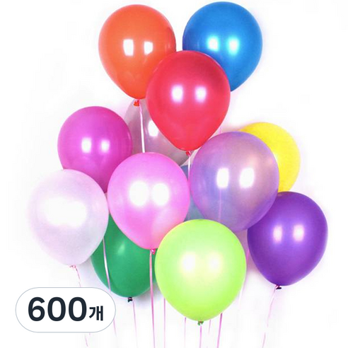 윰스 이벤트 풍선 일반, 혼합색상, 600개