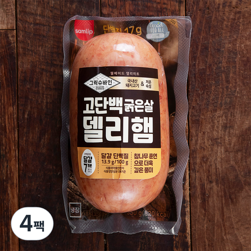 그릭슈바인 고단백 굵은살 델리햄, 350g, 3팩