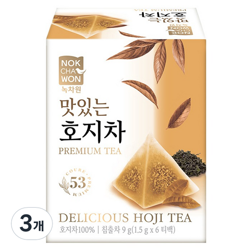 녹차원 맛있는 호지차, 18개, 3개, 6개입, 1.5g