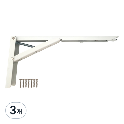 접이식 선반대 백색, 3개