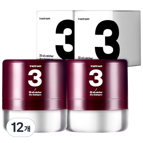 트리트룸 3D 오일캐쳐 드라이샴푸, 12개, 4g