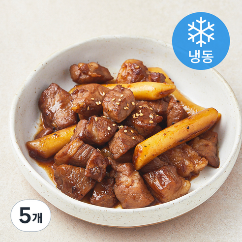 갈비아저씨 탱글 양념목살 105 (냉동), 300g, 5개