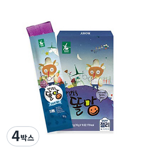 로지오가닉 안경도둑똘망 스틱형 젤리, 4BOX (40개입), 4박스, 100g