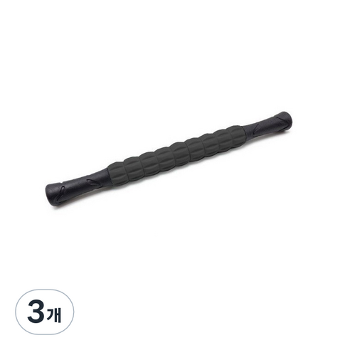 9절 마사지바 롤러스틱, 3개, 블랙
