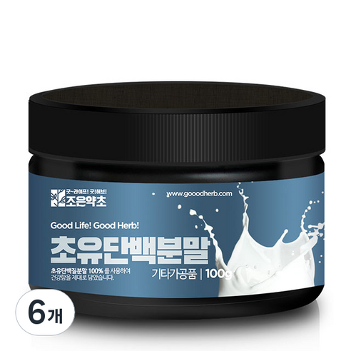 조은약초 초유 단백질 분말, 6개, 100g