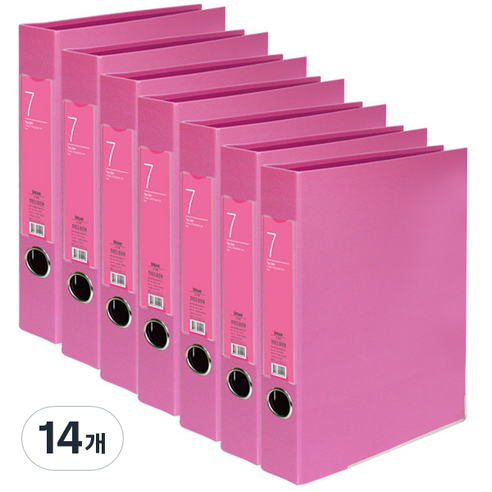 드림산업 레일바인더 7cm, 분홍, 14개