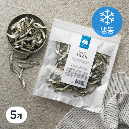 남해안 국물멸치 (냉동), 150g, 5개