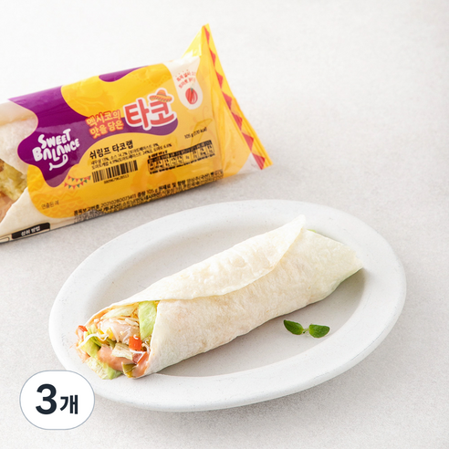 스윗밸런스 쉬림프 타코랩, 105g, 3개