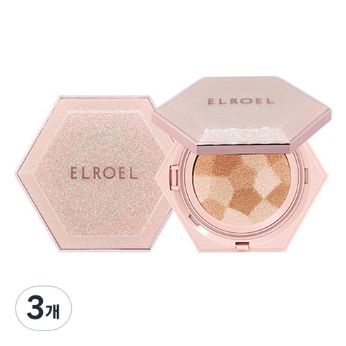 엘로엘 블렌딩 콤팩트 쿠션 12.5g, 23호, 3개