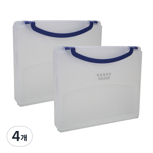 핸디 화일 케이스 5cm, 백색, 4개