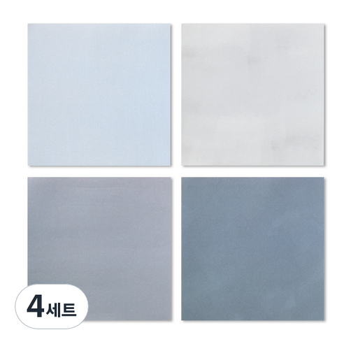 왈가닥스 컬러 페인팅 메모블럭 오션 4종, 0 4color, 4세트