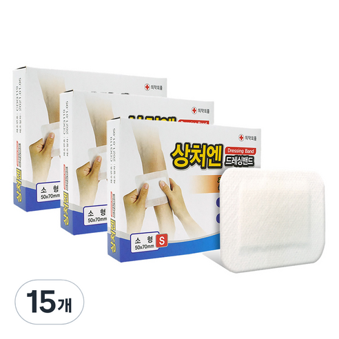 대일제약 상처엔 클린 드레싱 밴드큐, 15개