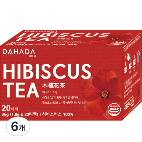다하다 히비스커스티 20p, 36g, 6개