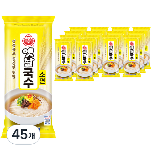 오뚜기옛날 국수 소면, 500g, 45개