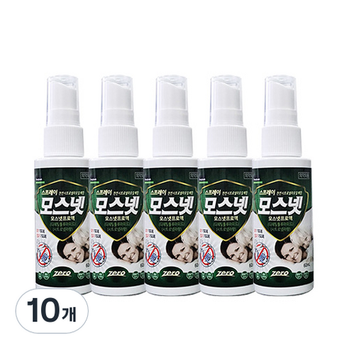동국제약 모스넷 프로액 모기진드기 기피제, 10개, 1개입, 60ml