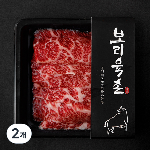 보리육촌 국내산 소고기 꽃갈비살 (냉장), 2개, 200g