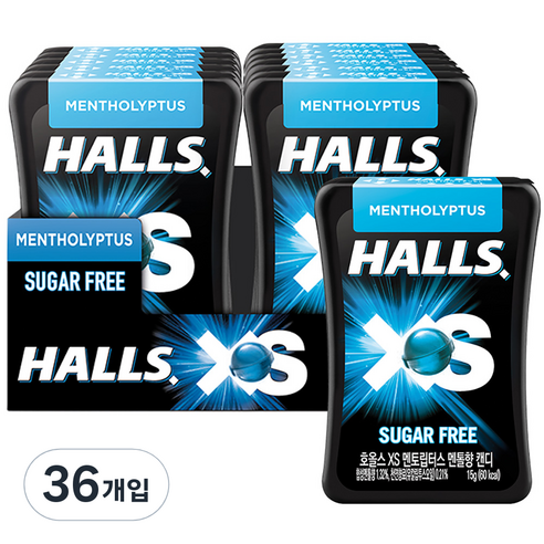 호올스 XS 멘토립터스 멘톨향 캔디, 15g, 36개