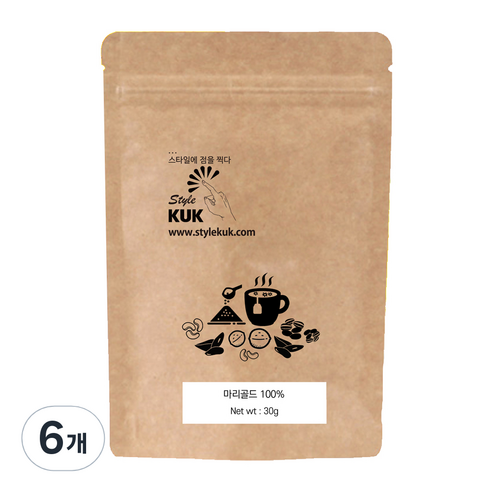스타일쿡 마리골드 티백, 1g, 30개입, 6개