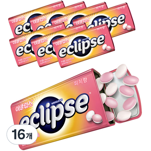 이클립스 피치향 캔디, 34g, 16개