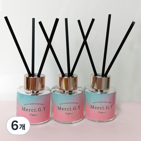 MerciGY 프리미엄 실내용 디퓨져 50ml, 끌로에, 6개