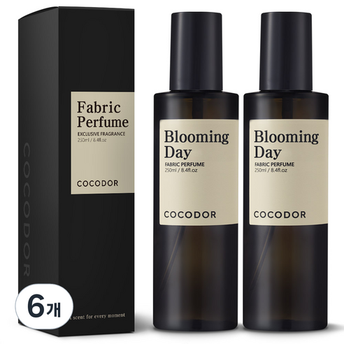 코코도르 룸 앤 패브릭 퍼퓸 섬유탈취제 블루밍데이, 250ml, 6개