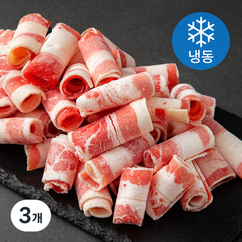SAVOR 미국산 블랙앵거스 우삼겹 바로구이 (냉동), 500g, 3개
